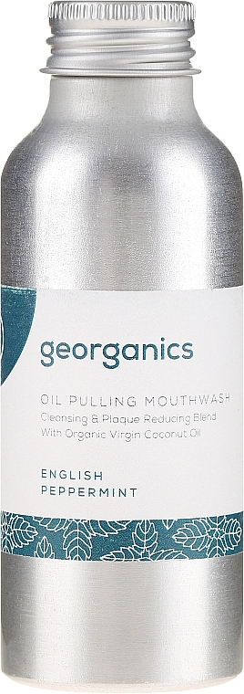 Płyn do płukania jamy ustnej - Georganics English Peppermint Mouthwash — Zdjęcie N2