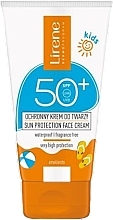 Krem przeciwsłoneczny dla dzieci do twarzy SPF 50 - Lirene Kids Sun Protection Face Cream SPF 50 — Zdjęcie N1