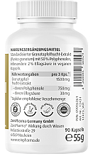 Kapsułki z ekstraktem z granatu, 500 mg - ZeinPharma — Zdjęcie N3