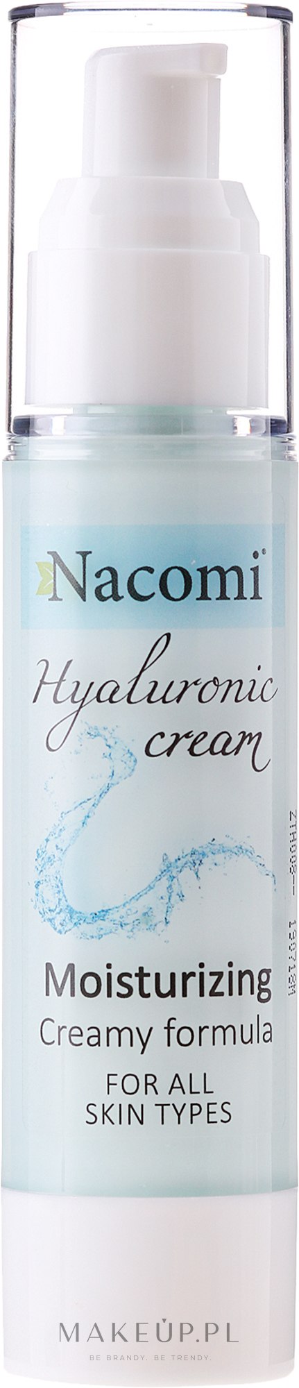 Nawilżający krem do twarzy Kwas hialuronowy - Nacomi Hyaluronic Cream — Zdjęcie 50 ml