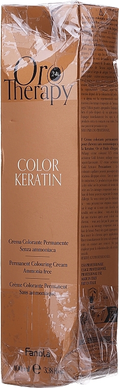 PRZECENA! Farba do włosów bez amoniaku - Fanola Oro Therapy Color Keratin Oro Puro Permanent Colouring Cream * — Zdjęcie N3