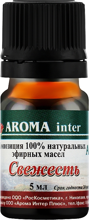 Kompozycja olejków eterycznych Świeżość - Aroma Inter — Zdjęcie N3