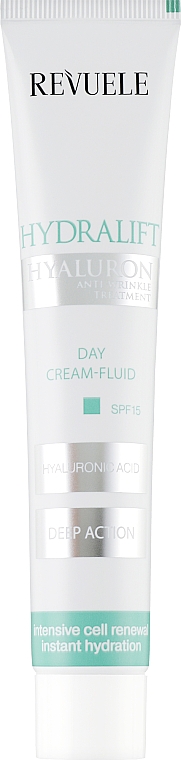 Krem-fluid do twarzy SPF 15 - Revuele Hydralift Hyaluron Day Cream Fluid — Zdjęcie N1