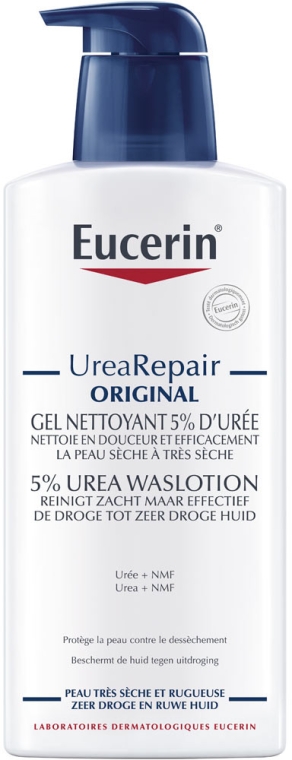 Żel oczyszczający z 5% mocznikiem - Eucerin UreaRepair Plus Original Gel Nettoyant 5% — Zdjęcie N1