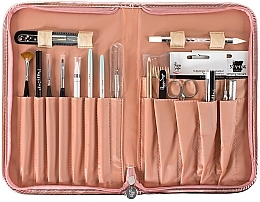 Kosmetyczka na akcesoria, różowe złoto - Peggy Sage Nail & Make-Up Brushes Bag — Zdjęcie N2