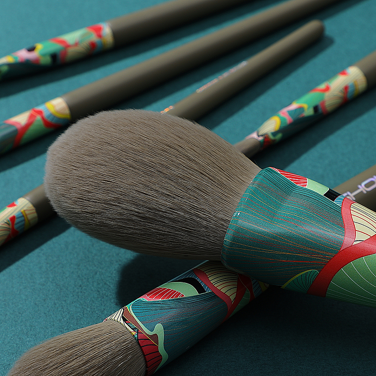 Zestaw pędzli do makijażu, 7 szt - Eigshow Beauty Essential Greener Model Fresher Brush Kit — Zdjęcie N4