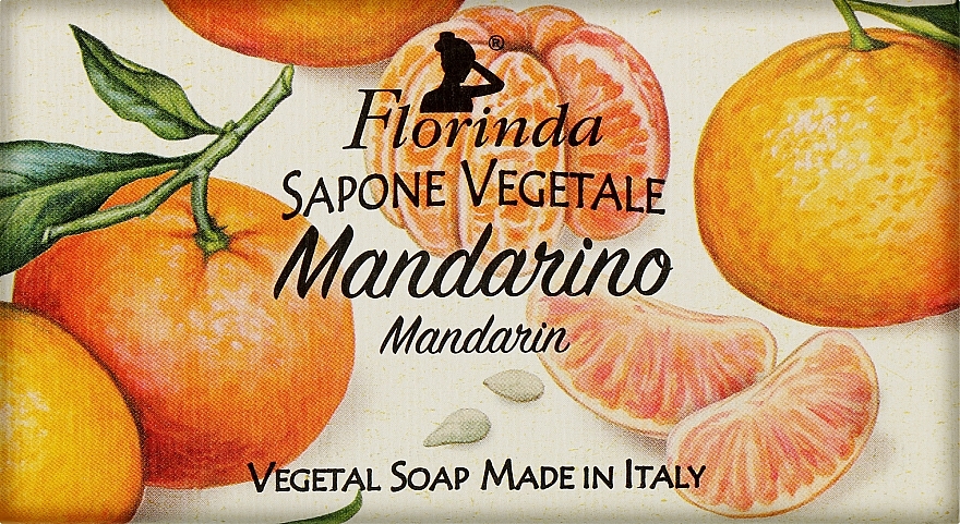 Mydło naturalne w kostce Mandarynka - Florinda Mandarin Natural Soap — Zdjęcie N1
