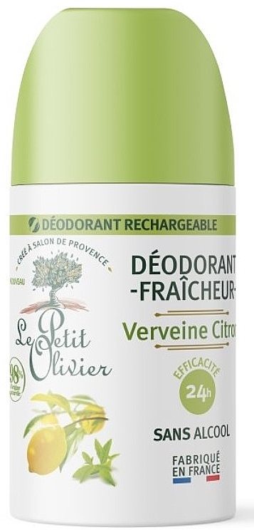 Dezodorant z ekstraktami z werbeny i cytryny - Le Petit Olivier Fresh Deodorant Lemon Verbena