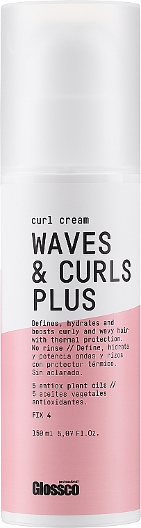 Krem do loków Perfect Curls o średnim utrwaleniu - Glossco Waves & Curls Plus Cream — Zdjęcie N1