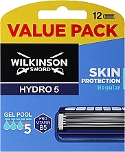 Zestaw wymiennych ostrzy Hydro 5, 12 szt. - Wilkinson Sword Hydro 5 Skin Protection Regular — Zdjęcie N1
