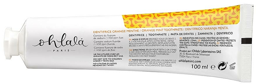 Pasta do zębów Pomarańcza i mięta - Ohlala Orange & Mint — Zdjęcie N2