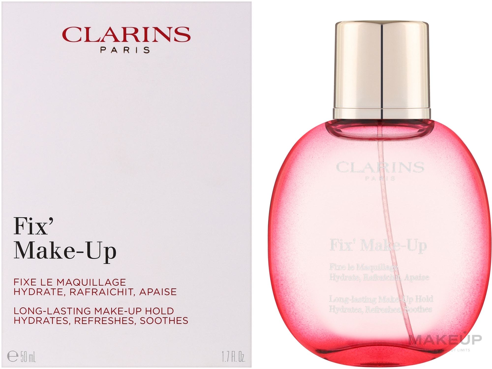 Utrwalacz do makijażu - Clarins Fix Make-Up Refreshing Mist Long Lasting Hold — Zdjęcie 50 ml