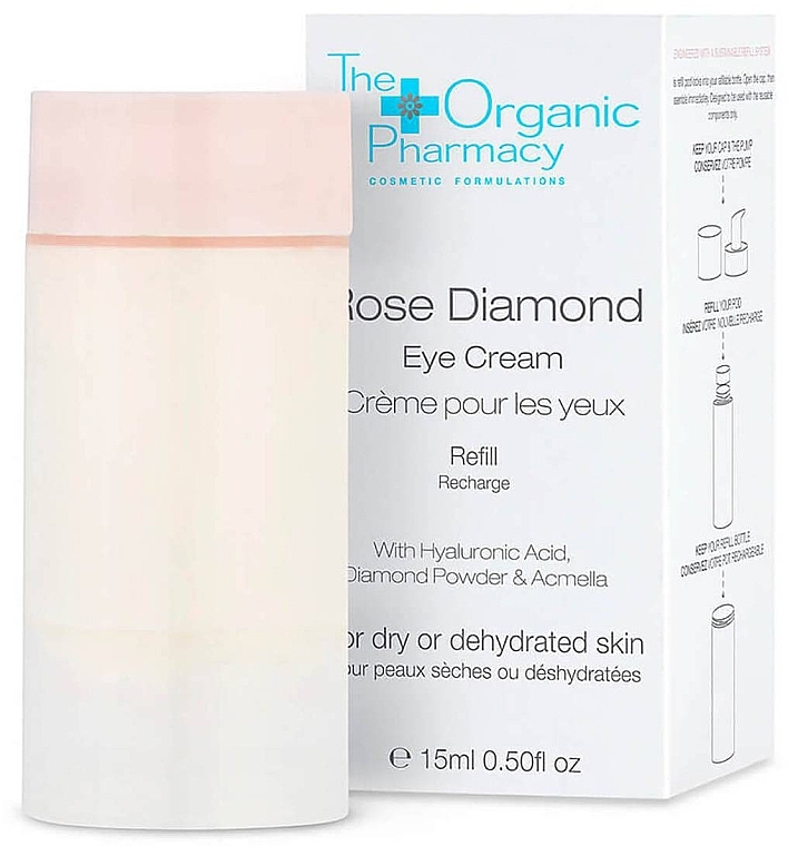 PRZECENA! Krem do skóry wokół oczu (uzupełnienie) - The Organic Pharmacy Rose Diamond Eye Cream Refill * — Zdjęcie N1