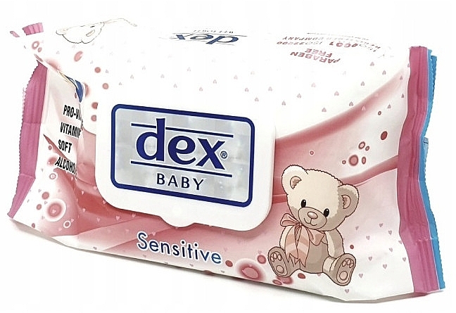 Chusteczki dziecięce do skóry wrażliwej, 72 szt. - Dex Baby Sensitive Wet Wipes — Zdjęcie N1