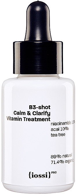 Serum do twarzy z niacynamidem - Iossi Pro B3-shot Calm & Clarify Vitamin Treatment — Zdjęcie N1