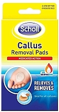 Plastry do usuwania pęcherzy, 4 szt. - Scholl Callus Removal Pads — Zdjęcie N1