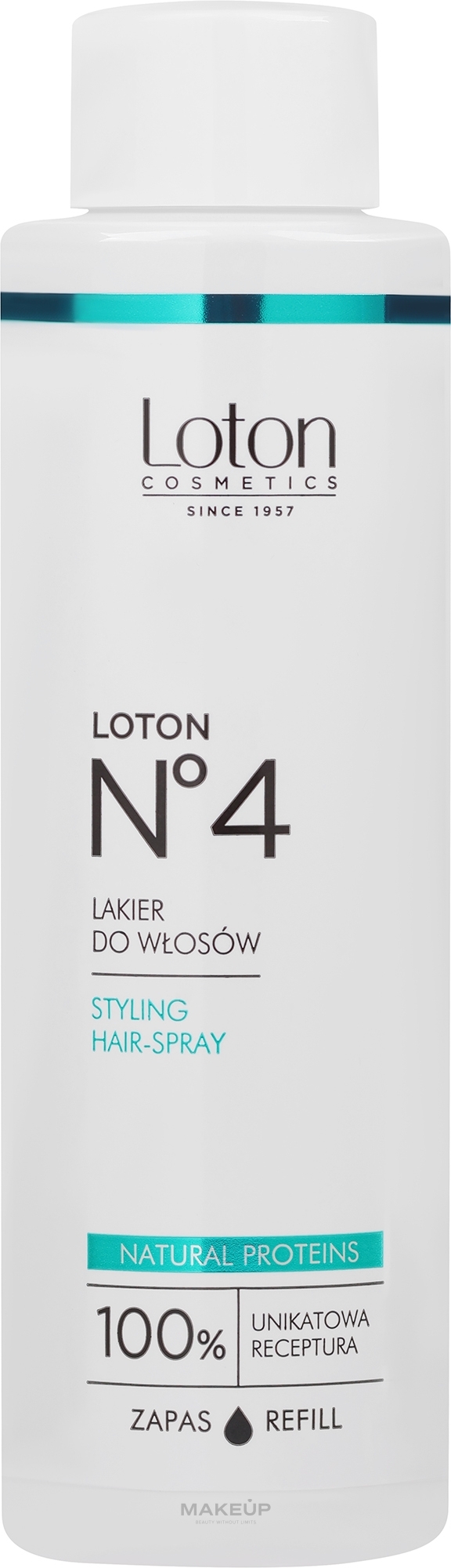 Lakier do włosów z naturalnymi proteinami Loton 4 - Loton Care & Styling — Zdjęcie 125 ml