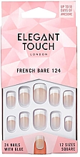 Kup Sztuczne paznokcie - Elegant Touch Natural French Bare 124 Short False Nails