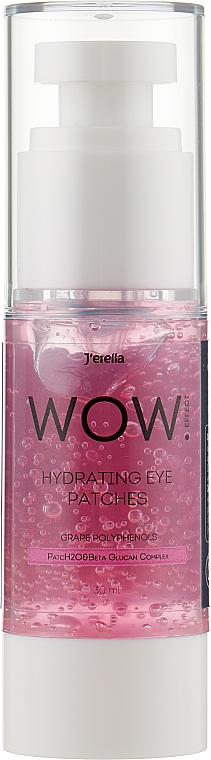 Płatki nawilżające w płynie z winogronowymi polifenolami - Jerelia WOW Effect Hydrating Eye Patch — Zdjęcie N1