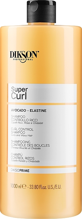 Szampon do włosów kręconych z awokado i elastyną - Dikson Super Curl Shampoo — Zdjęcie N1