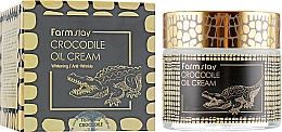 Krem do twarzy z olejem z krokodyla - FarmStay Crocodile Oil Cream — Zdjęcie N1