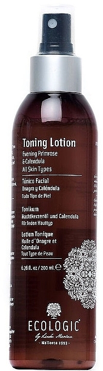 PRZECENA! Tonizujący lotion do twarzy z wiesiołkiem i nagietkiem - Ecologic Cosmetics Toning Lotion Facial Mist * — Zdjęcie N1