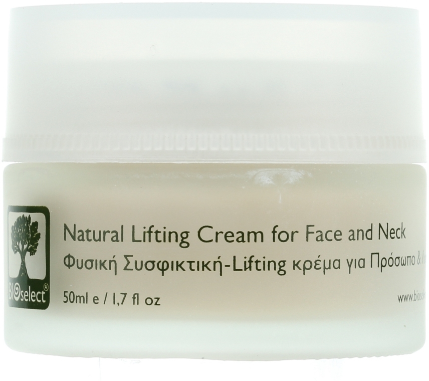 Krem-lifting do twarzy i szyi z dictamelią, hibiskusem i olejem sezamowym - BIOselect Natural Lifting Cream For Face And Neck — Zdjęcie N2