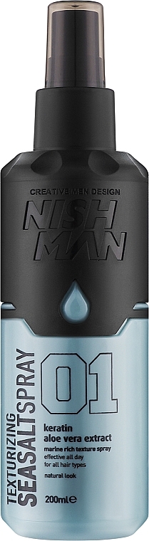 Spray do stylizacji włosów - Nishman Texturizing Sea Salt Spray 01 — Zdjęcie N1