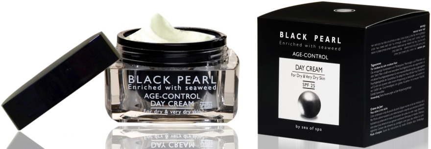 Perłowy krem do twarzy usuwający oznaki starzenia do cery suchej i bardzo suchej - Sea Of Spa Black Pearl Age Control Day Cream SPF 25 For Dry & Very Dry Skin — Zdjęcie N1