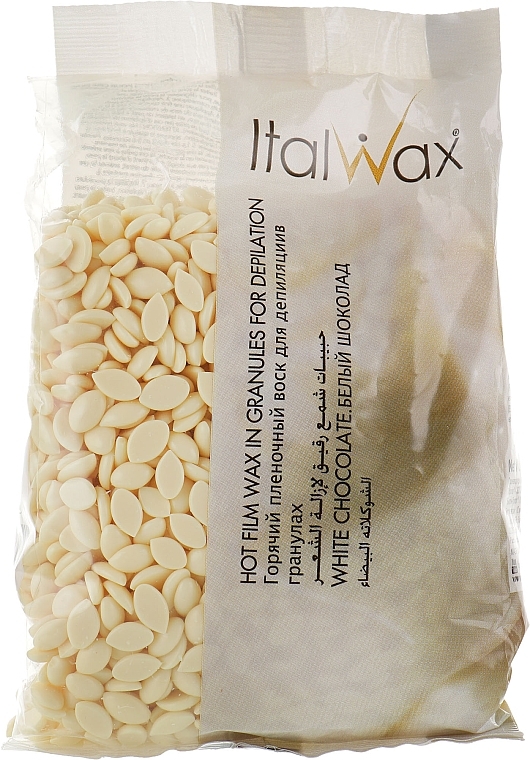 Wosk w granulkach do depilacji, Biała czekolada - ItalWax White Chocolate Wax — Zdjęcie N3