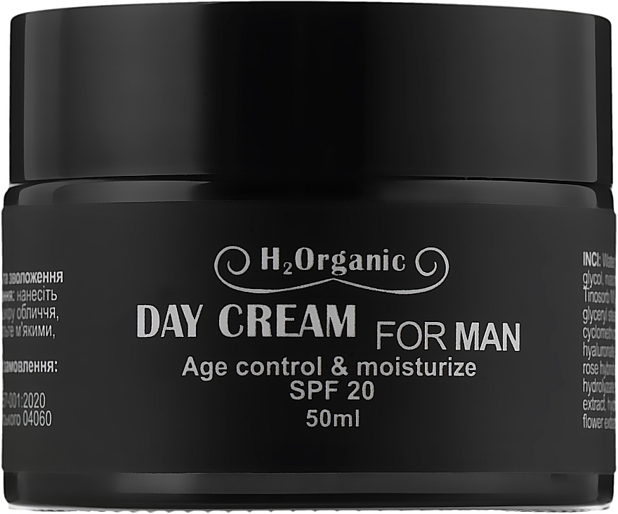 Krem do twarzy na dzień SPF20 - H2Organic Day Cream Age Control & Moisturize SPF20 — Zdjęcie N1