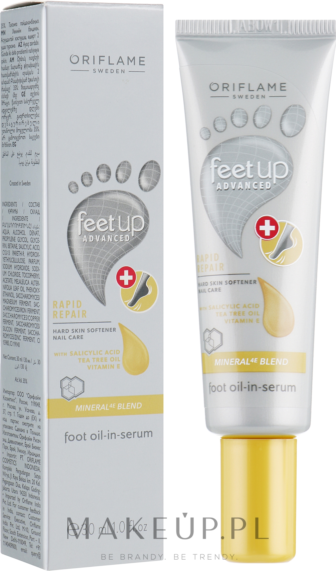 Serum zmiękczające odciski - Oriflame Feet Up Advanced Foot Oil-in-serum — Zdjęcie 30 ml