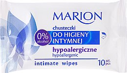 Kup Hipoalergiczne chusteczki do higieny intymnej z kwasem mlekowym, 10 szt. - Marion