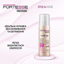 Ultramocny płynny lakier do włosów - Fortesse Professional Style Hairspray Ultra Strong — Zdjęcie N4