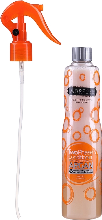 Dwufazowa odżywka arganowa w sprayu do włosów - Morfose Two Phase Conditioner Argan — Zdjęcie N1