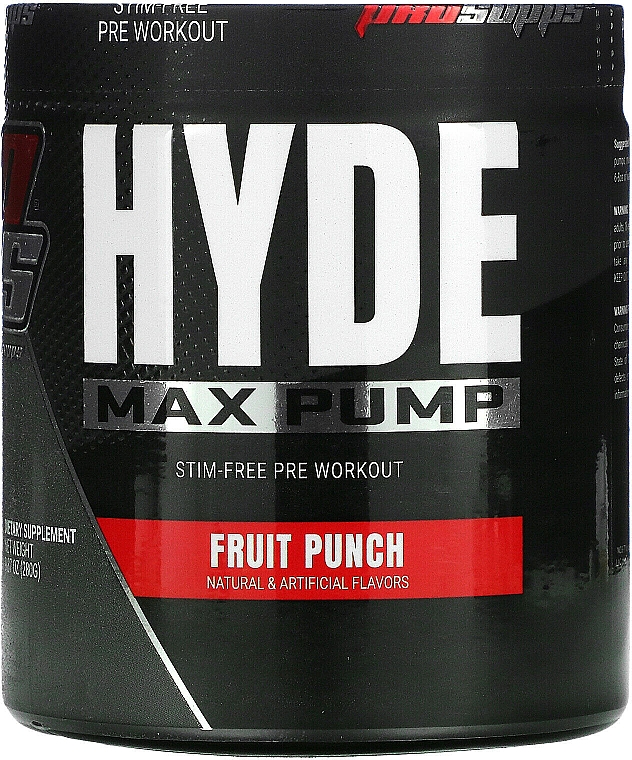 Kompleks przedtreningowy - Pro Supps Hyde Max Pump Fruit Punch — Zdjęcie N1