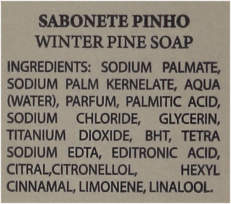 Mydło w kostce Zimowa sosna - Essencias de Portugal Winter Pine Soap — Zdjęcie N2