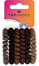 Gumka do włosów, 20018, 6 sztuk - Top Choice Hair Accessories — Zdjęcie N1