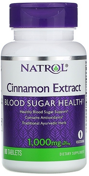 PRZECENA! Ekstrakt z cynamonu w tabletkach - Natrol Cinnamon Extract * — Zdjęcie N1