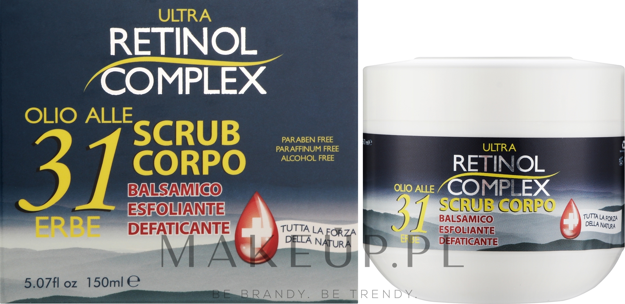 Peeling do ciała z olejkami ziołowymi - Retinol Complex Body Scrub With 31 Herbal Oil — Zdjęcie 150 ml