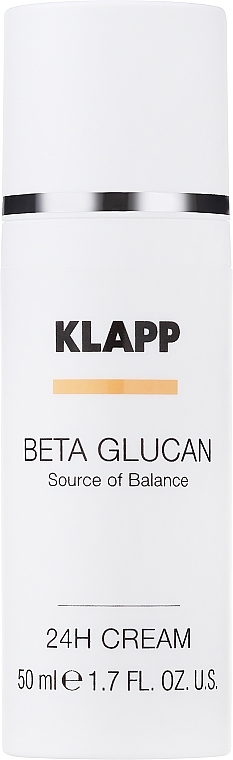 Lekki krem pielęgnacyjny do twarzy - Klapp Beta Glucan 24H Cream