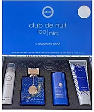 Armaf Club De Nuit Blue Iconic - Zestaw (edp/105ml+b/spray/50ml+deo/75g+sh/gel/100ml) — Zdjęcie N1