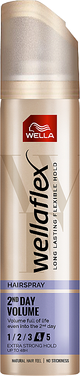 PREZENT! Ekstramocny lakier dodający włosom objętości - Wella Wellaflex 2-Days-Volume Hairspray — Zdjęcie N1