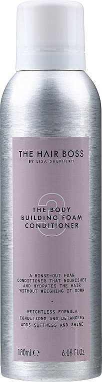 Odżywka w piance budująca objętość do włosów cienkich - The Hair Boss The Body Building Conditioner — Zdjęcie N1