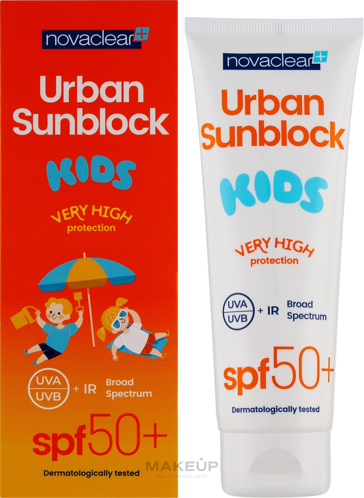 PRZECENA! Krem przeciwsłoneczny dla dzieci SPF 50 - Novaclear Urban Sunblock Kids * — Zdjęcie 125 ml