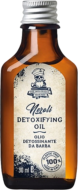 Detoksykujący olejek do brody - The Inglorious Mariner Neroli Detoxifying Beard Oil