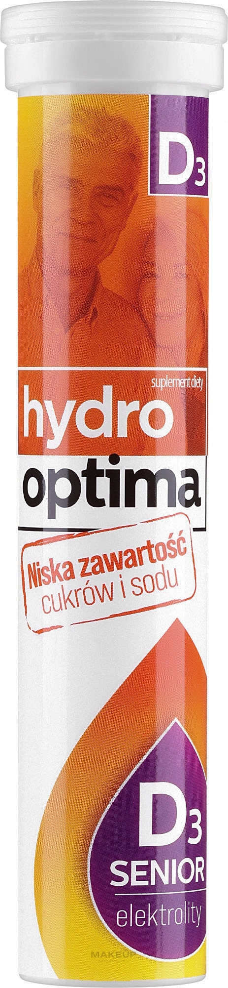 Suplement diety w tabletkach - Aflofarm Hydro Optima Senior D3 — Zdjęcie 20 szt.