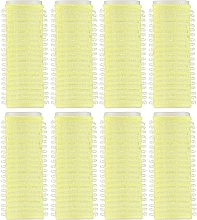 Wałki do włosów na rzepy, WR-24, 24 mm, żółte - Deni Carte — Zdjęcie N1