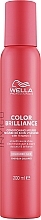 Pianka do włosów - Wella Professionals Invigo Color Brilliance Conditioning Mousse  — Zdjęcie N1