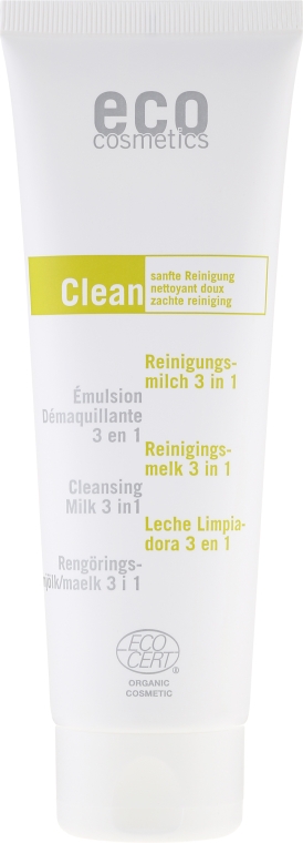 Oczyszczające mleczko 3 w 1 z zieloną herbatą i mirtem - Eco Cosmetics Clean — Zdjęcie N2